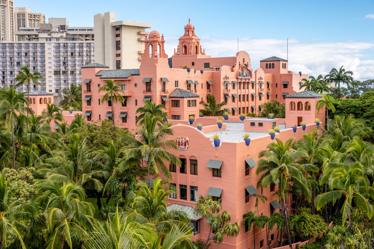 Honolulu, Hawaii - January 1, 2022: View of the Royal Hawaiian Hotel in Waikiki.
1455882534
aloha, american, building, coast, exotic, landmark, pacific, paradise, pink lady, place, resort, tropical, vacation, view, royal hawaiian, united states, pink palace