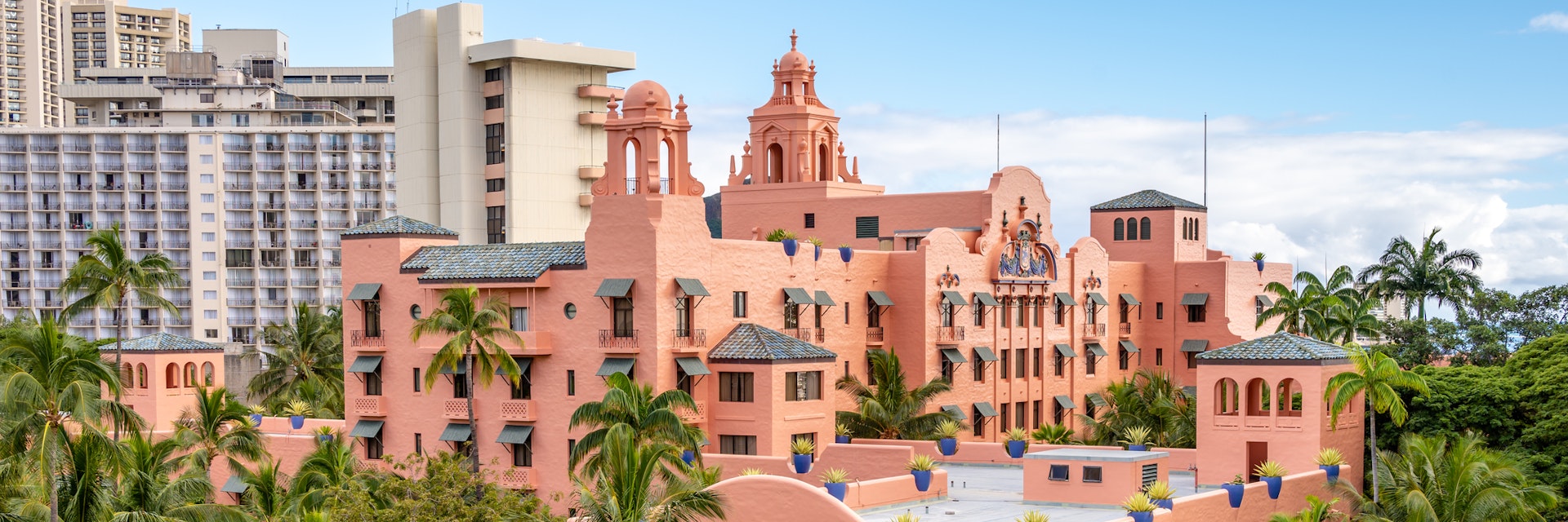 Honolulu, Hawaii - January 1, 2022: View of the Royal Hawaiian Hotel in Waikiki.
1455882534
aloha, american, building, coast, exotic, landmark, pacific, paradise, pink lady, place, resort, tropical, vacation, view, royal hawaiian, united states, pink palace