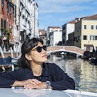 1461190044
40-49 years old, asian, asian ethnicity, boat, bridge, colour image, female, fourties, historic site, residential housing, sightseeing, travel destination, urban, venice, waterway, waterways