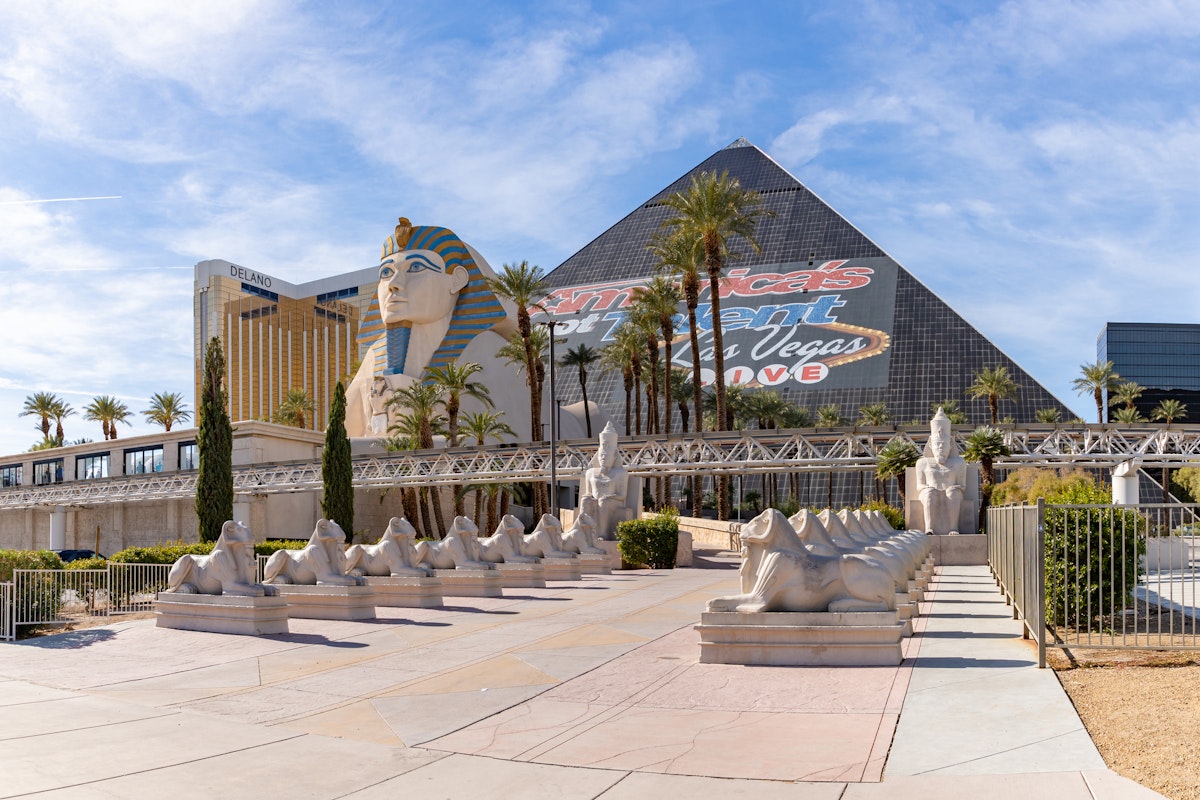 Las Vegas, United States - November 23, 2022: A picture of the Luxor Hotel and Casino.
1482858774
america, betting, building, casinos, delano, egyptian, entertainment, hotels, luxor, palm trees, pavement, rail, sculptures, show, sin city, statues, trees, united states, united states of america, vegas