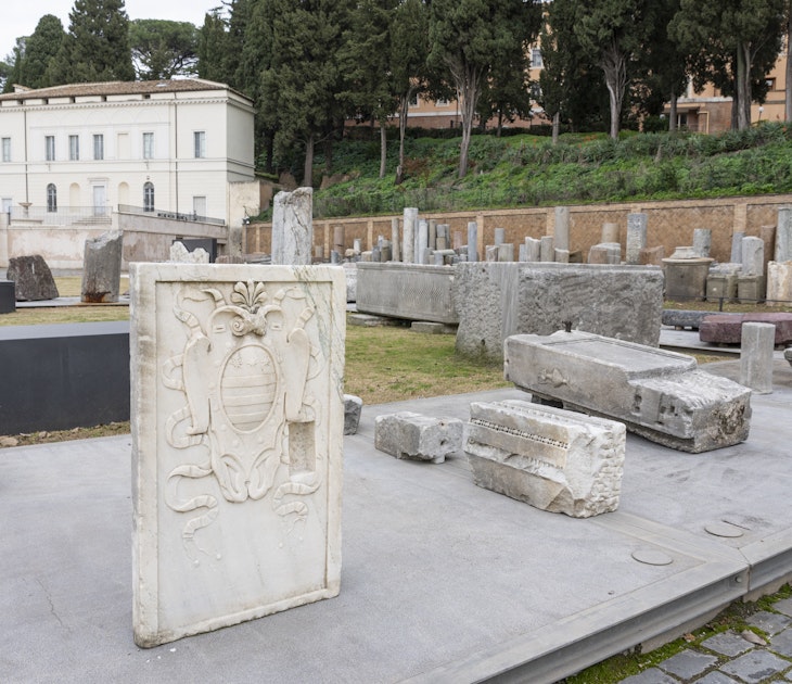 ROME, ITALY - 2024/01/11: Carved marble blocks from the Ancient Rome are lined up during the opening of the Archaeological Park of Celio and 'Forma Urbis Museum'. (Photo by Stefano Costantino/SOPA Images/LightRocket via Getty Images)
1925908661
carved, marble blocks, marble, historic, archaeological park of celio, forma urbis museum, archaeological, park