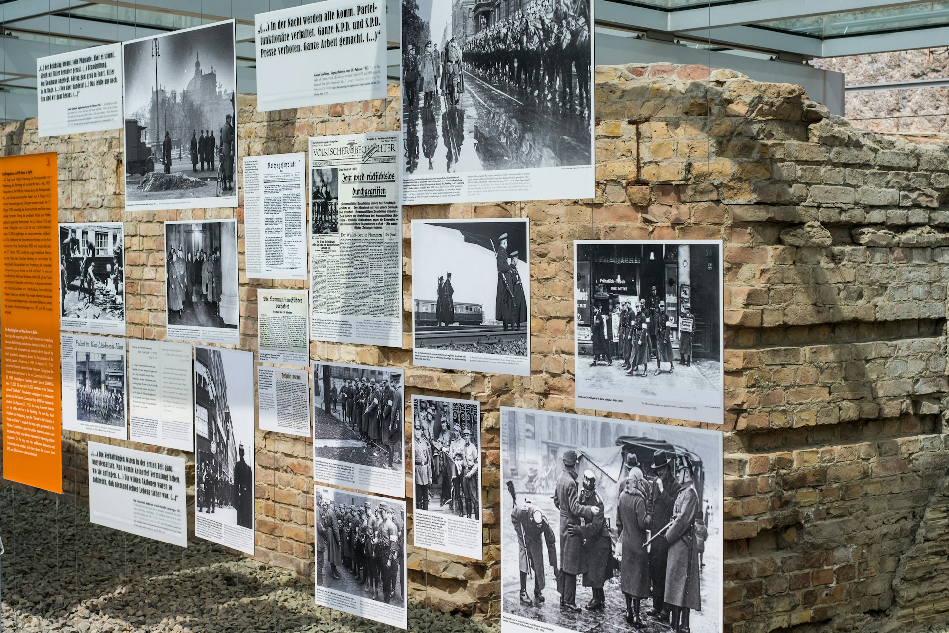Pictures from the second world war at the Topography of Terror 