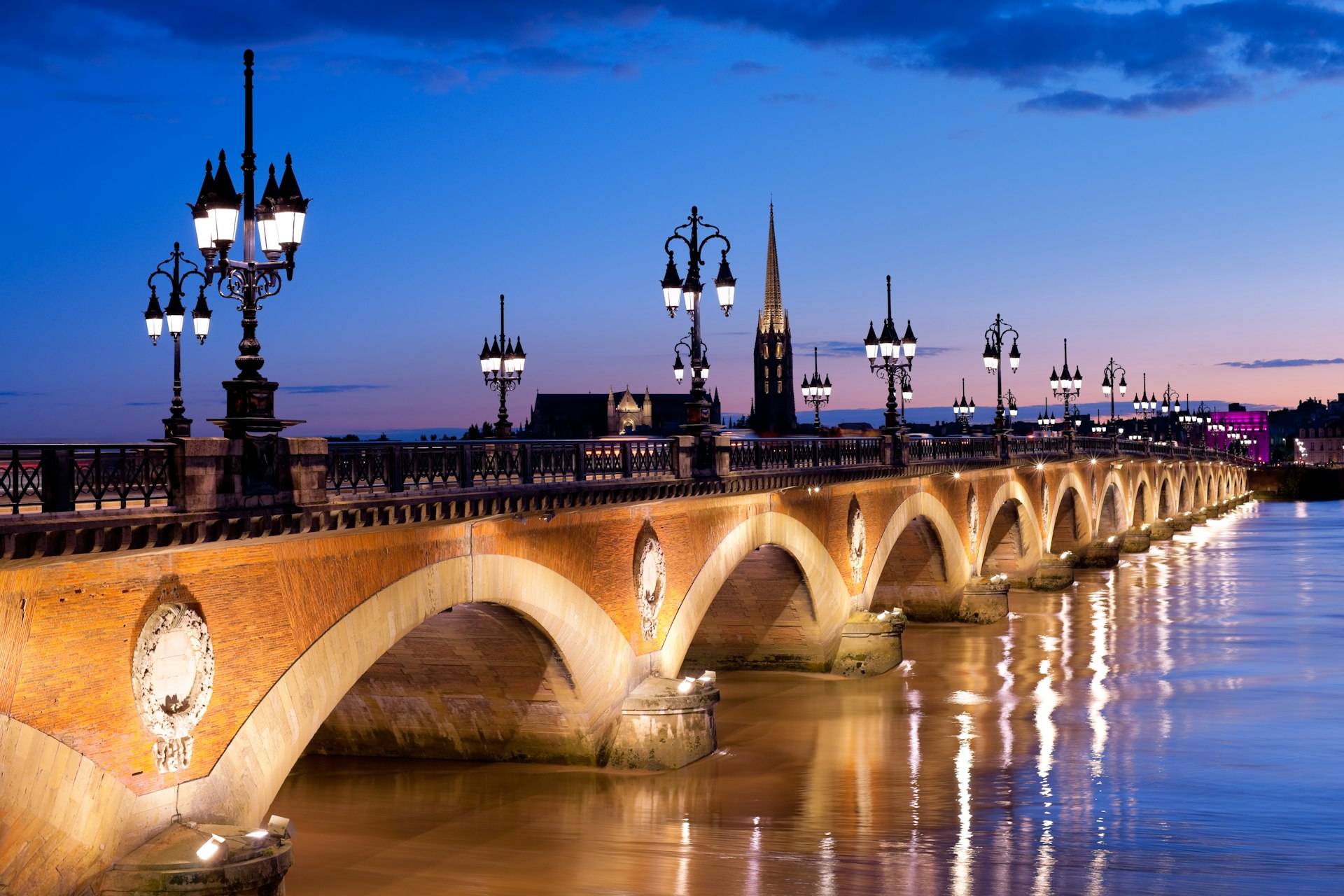Cross Pont de pierre in Bordeaux for one of the city's best neighbourhoods