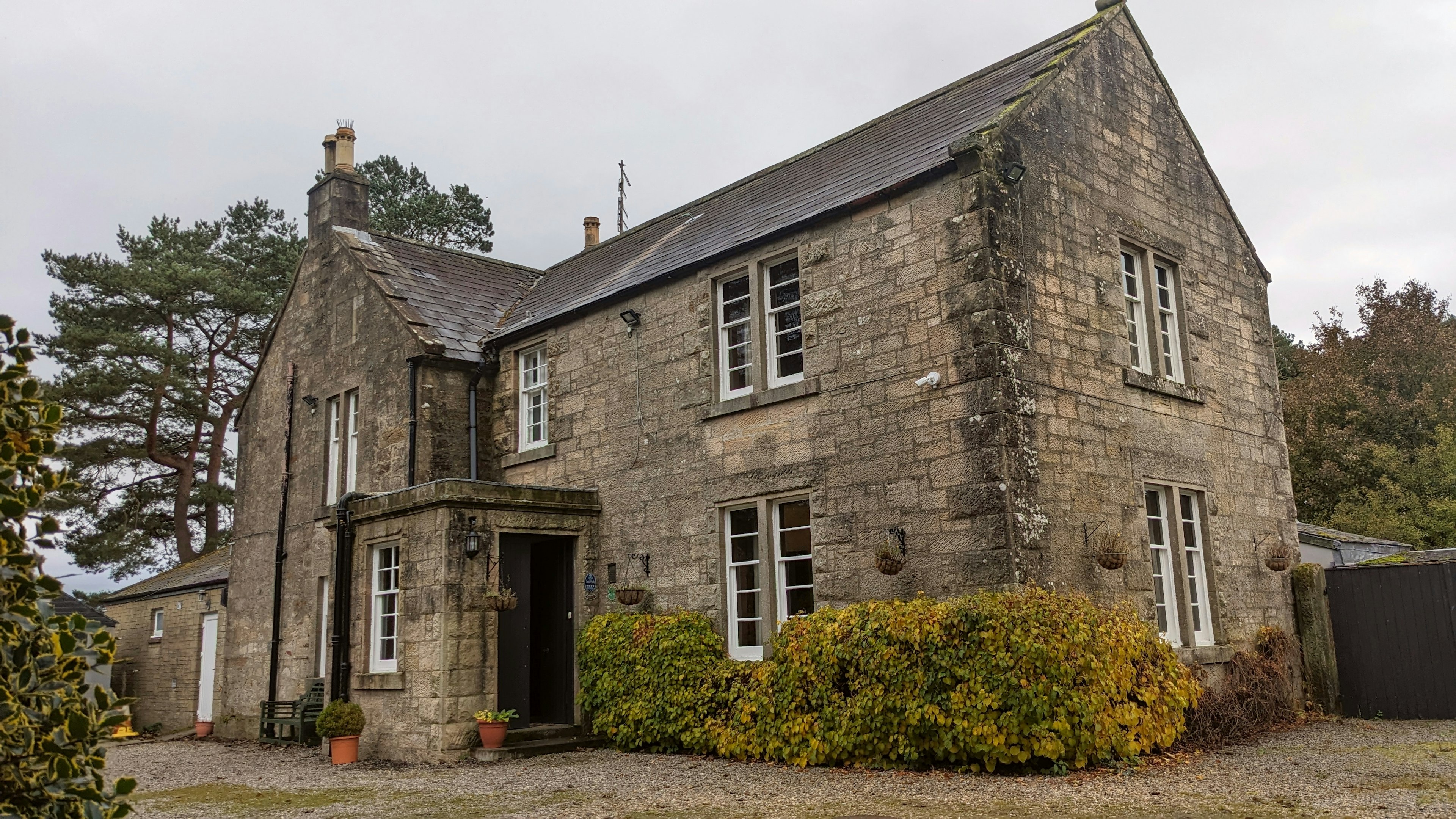 The exterior of Blackaddie Country House Hotel, Sanquhar