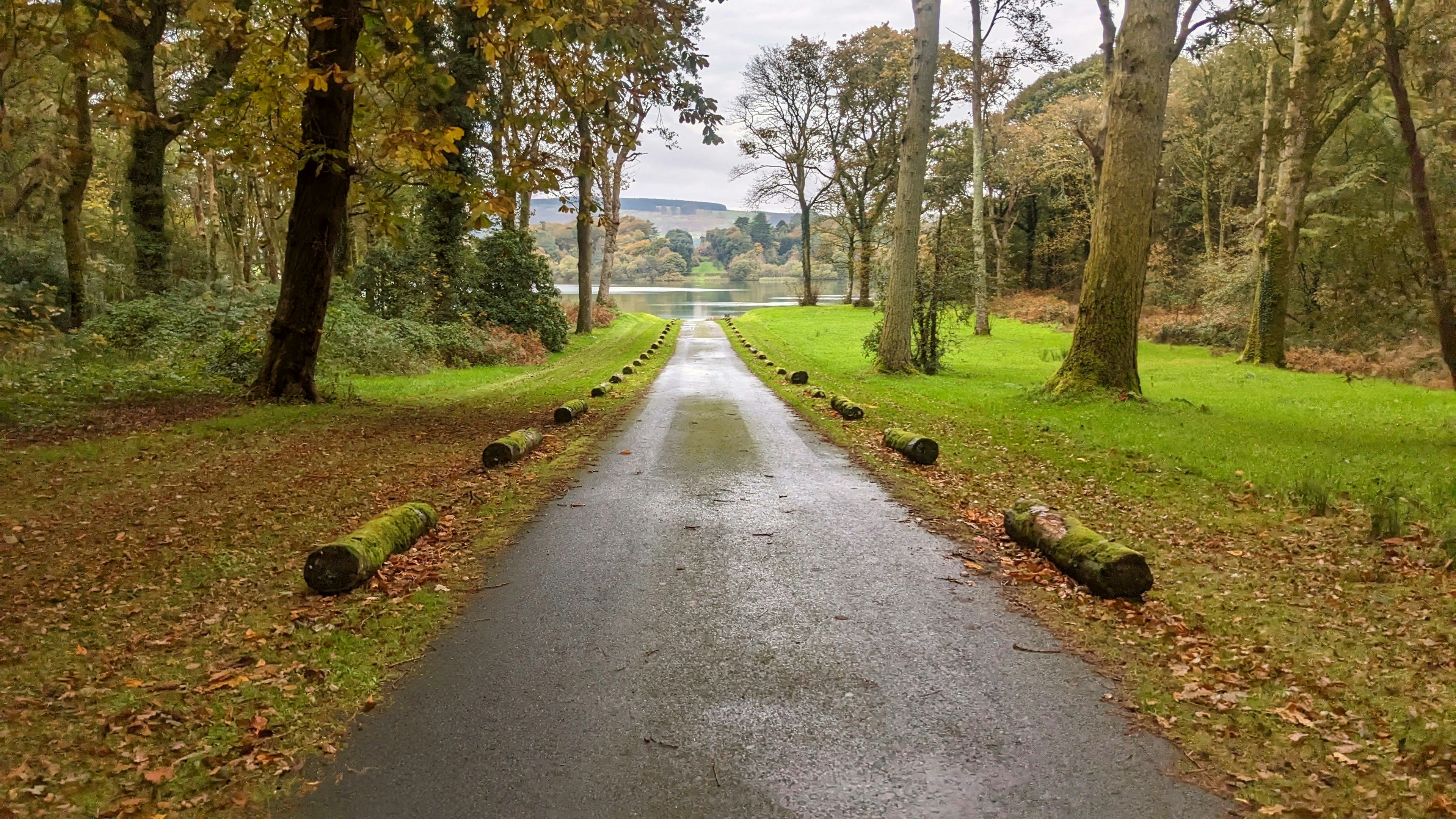 The sculpted grounds of Castle Kennedy Gardens