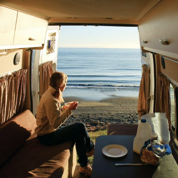 A campground in New Zealand