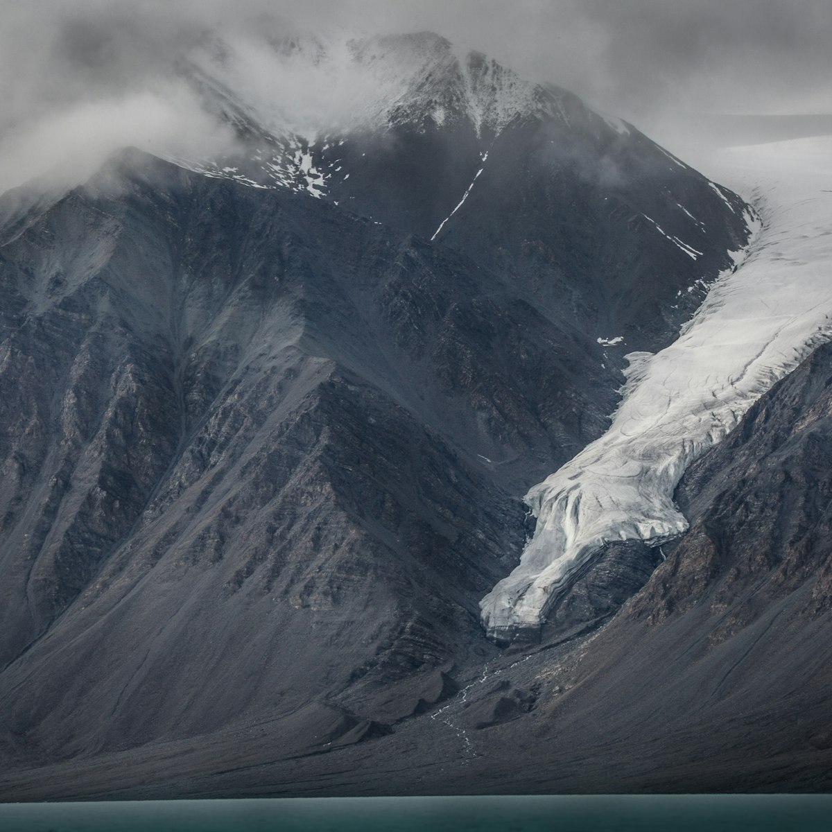 A hanging glacier in Tanquary Fiord, Quittinirpaaq National Park, Ellesmere Island Nunavut.
856800746
