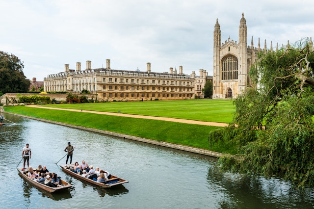 A view of King’s College and King’s College Chapel seen from The Backs, Cambridge, England, United Kingdom