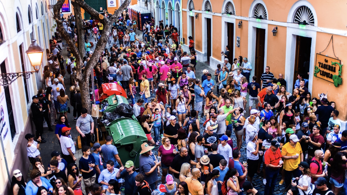 Old San Juan, Puerto Rico/USA - January 20th 2016: Festival of San Sebastian. Taken on Calle San Sebastian; Shutterstock ID 1075415705; full: 65050; gl: Lonely Planet Online Editorial; netsuite: Best time to visit Puerto Rico; your: Brian Healy
1075415705
20, architecture, atmosphere, building, calle, carnival, celebration, celebrations, city, color, colorful, crowd, decorations, event, festival, flag, fun, happy, holiday, home, house, january, juan, latin, old, party, people, puerto, rico, san, sebastian, spanish, street, streets, summer, tourism, town, tradition, travel, walk, young