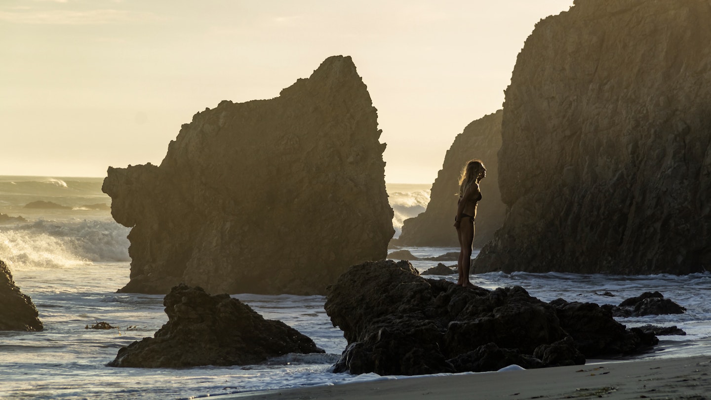 Malibu, California, USA - JULY 06, 2018, a girl stands on a stone cliff on El Matador Beach at sunset on a clear sunny day. Concept, leisure, tourism, travel.; Shutterstock ID 1440446888; full: 65050; gl: Lonely Planet Online Editorial; netsuite: Best beaches in the US; your: Brian Healy
1440446888
arch, attraction, beach, beautiful, blue, california, coast, coastal, coastline, destination, editorial, el matador, el matador state beach, holiday, illustrative, journey, landmark, landscape, los angeles county, malibu, natural, nature, north america, ocean, outdoors, pacific coast highway, paradise, peaceful, people, popular, reflection, relax, rock, rock formation, rugged, sea, seascape, sky, southern california, sunny, surf, tide pool, tourism, travel, united states, vacation, water, waterfront, waves, woman