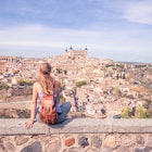 Woman travelling in Europa- Panoramic view of Toledo city in Spain; Shutterstock ID 2336007943; purchase_order: 65050; job: Online Editorial; client: Bailey Freeman; other: Day trips from Madrid
2336007943