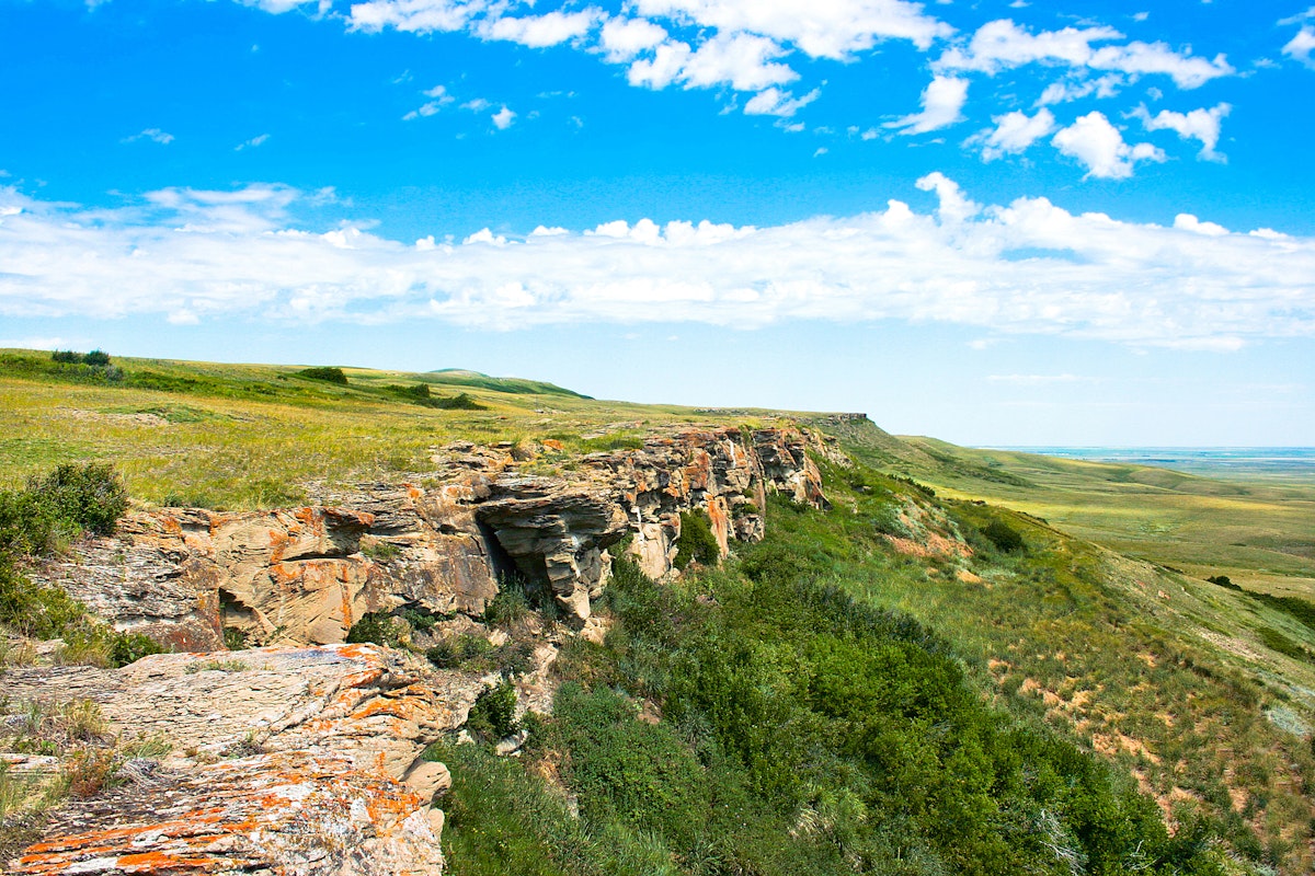 Canadian Prairie at Head-Smashed-In Buffalo Jump world heritage site in Southern Alberta, Canada; Shutterstock ID 97797887; full: 65050; gl: 65050; netsuite: poi; your: Barbara Di Castro
97797887