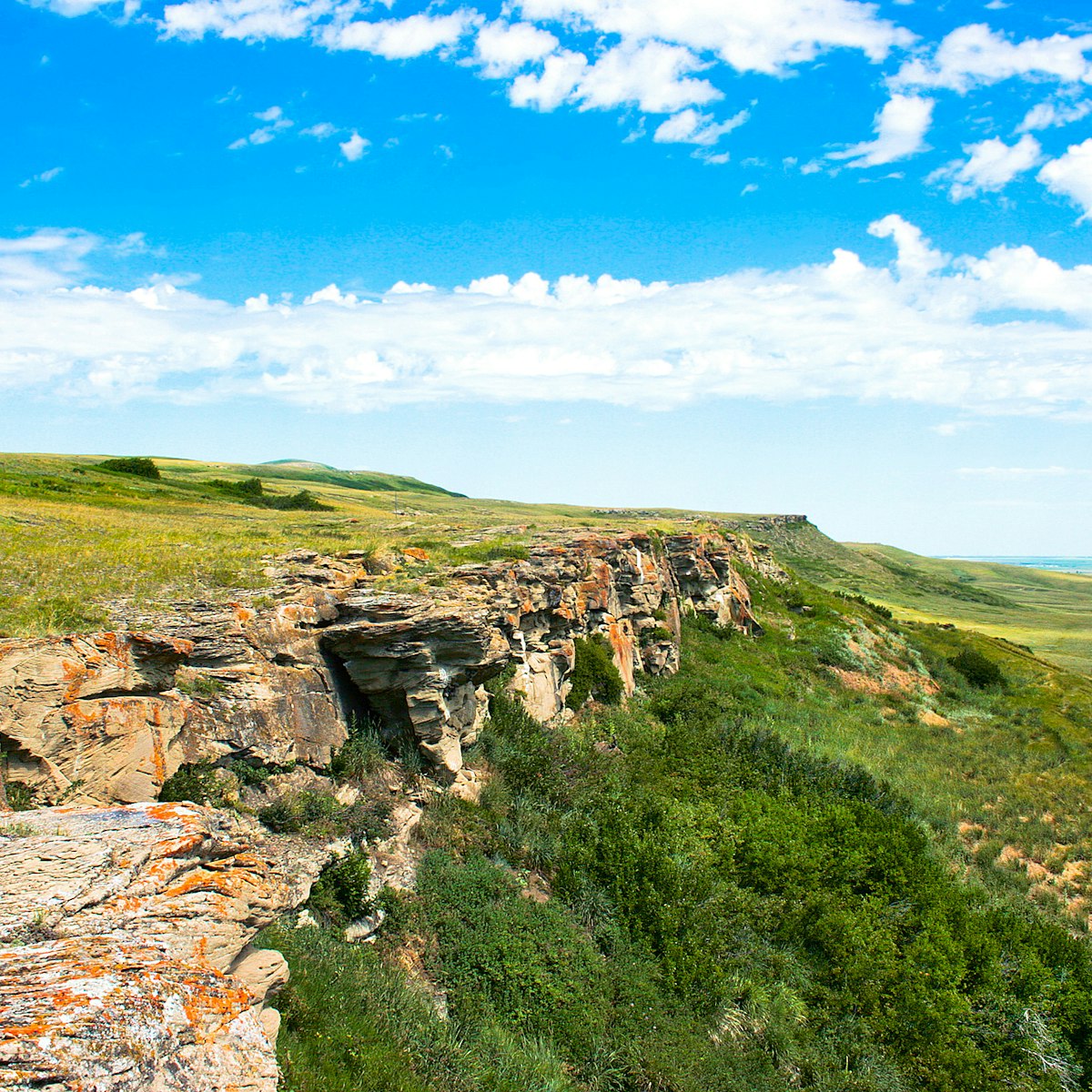 Canadian Prairie at Head-Smashed-In Buffalo Jump world heritage site in Southern Alberta, Canada; Shutterstock ID 97797887; full: 65050; gl: 65050; netsuite: poi; your: Barbara Di Castro
97797887