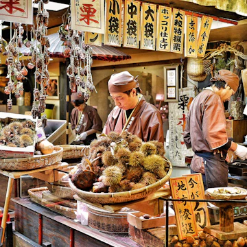 Vendors prepare chestnuts to sell at Nishiki Market in Kyoto, Japan on 22 November 2016.
1011566827
traditional, street, asian, nutrition, priest, tourism, fruit, editorial, cooking, design, east, tradition, chinese, famous, stall, recommend, sale, asia, vendor, nut, cuisine, chef, color, people, culture, food, castanea, healthy, place, chestnut, travel, vegetable, market, business, tourist, architecture, marron, buy, furniture, decoration, colorful, merchant, city, nishiki market, japan, street food, japanese, sell, kyoto, shop