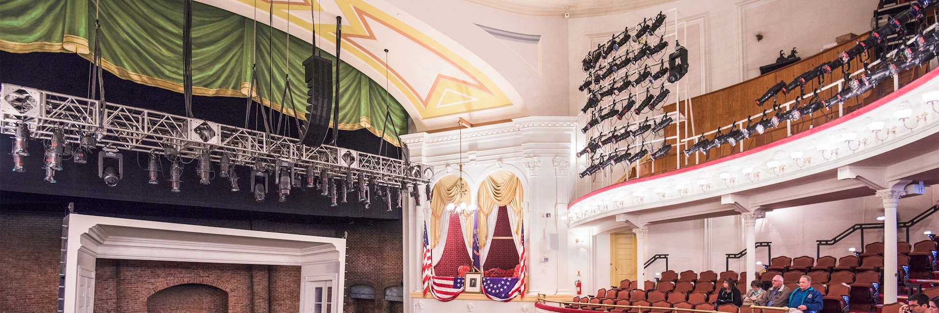 WASHINGTON - APRIL 12, 2015: Stage and seating of Ford's Theatre. The theater is infamous as the site of President Abraham Lincoln's assassination by John Wilkes Booth in 1865.
405822280
chairs, america, historical, abraham, state, national, theater, view, ford, seats, president, landmark, dc, location, s, washington, united, balcony, box, historic, district, stage, place, rows, interior, seating, lincoln, columbia, site, museum, american, d.c., assasination, theatre, john, booth, wilkes