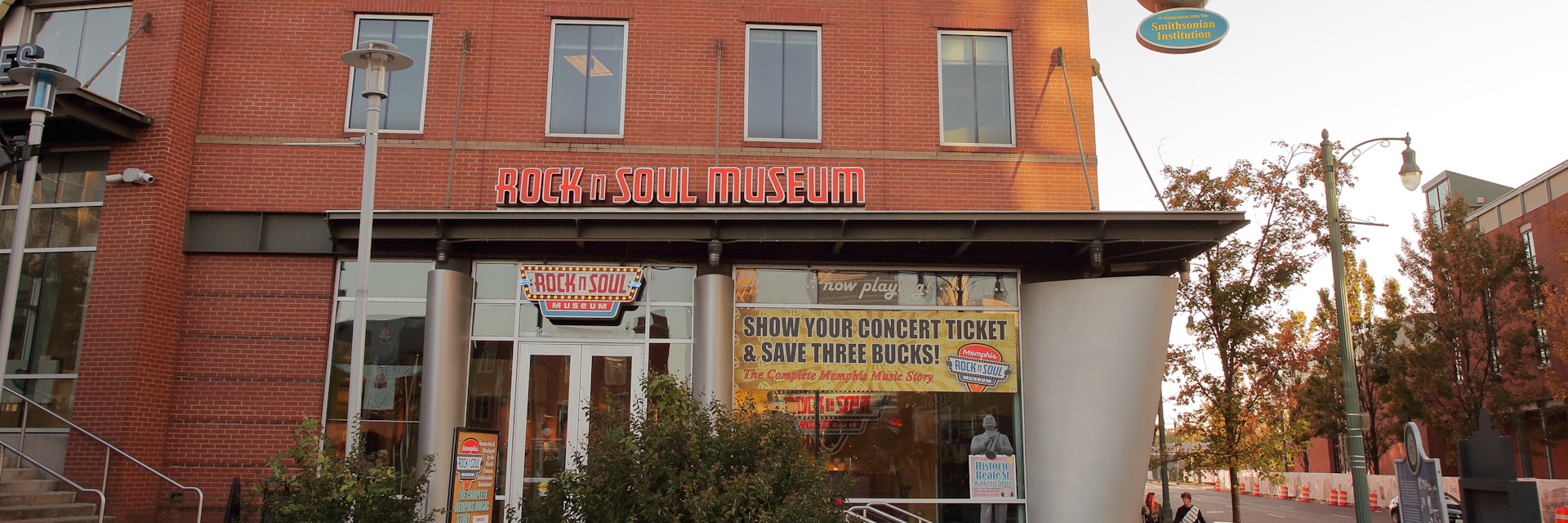 Entrance to the Memphis Rock n Soul Museum. The museum is located next to the FedEx forum near Beale Street - Memphis, Tennessee, USA - October 13, 2019; Shutterstock ID 1535939477; full: 65050; gl: Online editorial; netsuite: POI updates; your: Ann Douglas Lott
1535939477