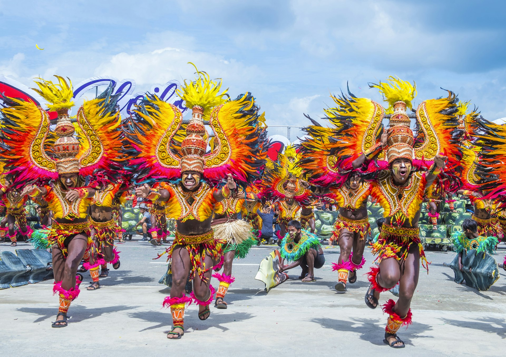 Participants in the Dinagyang festival, Iloilo, the Philippines