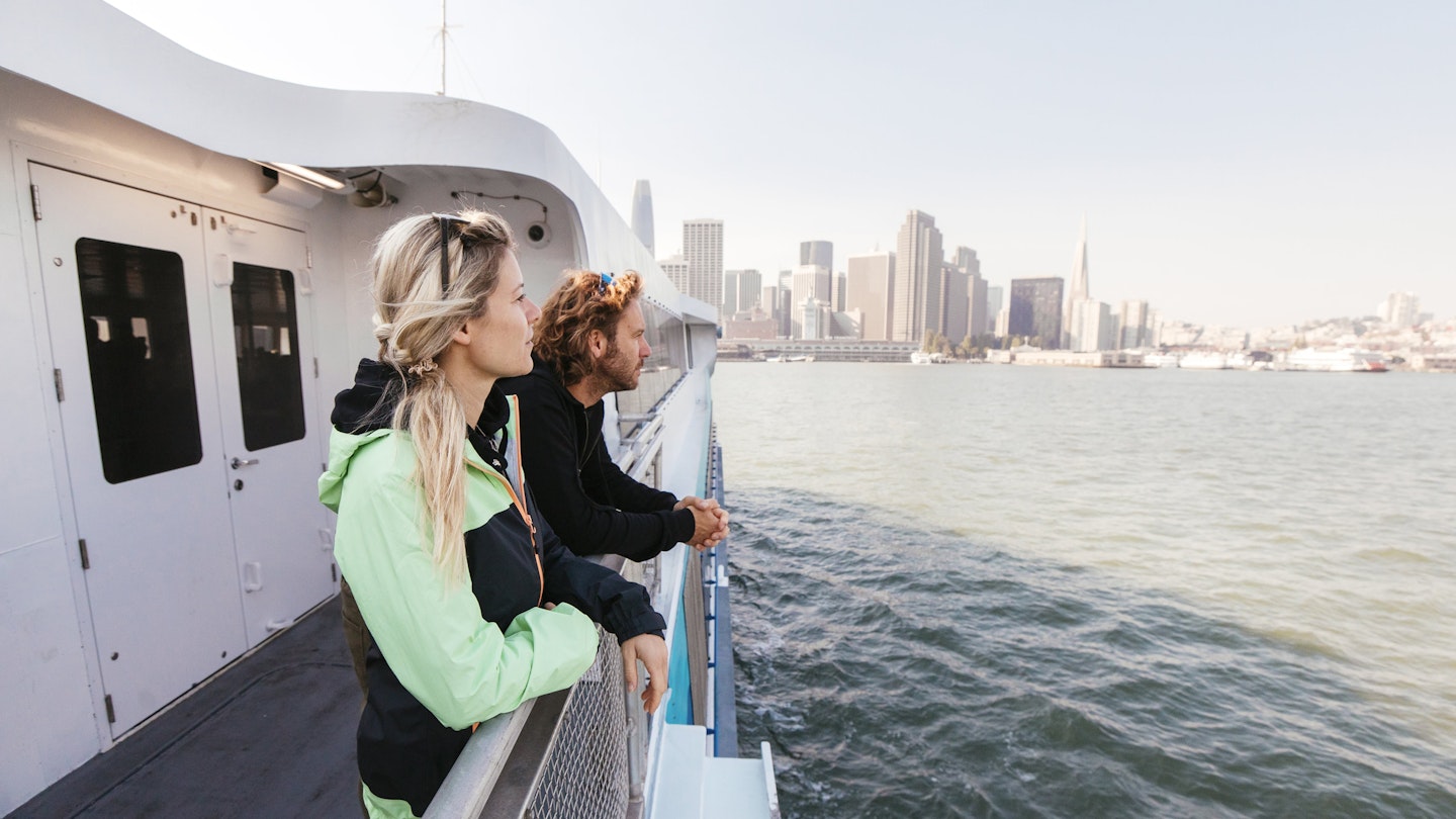 They look off towards the Pacific Ocean, on a sunny summers morning
1406272775