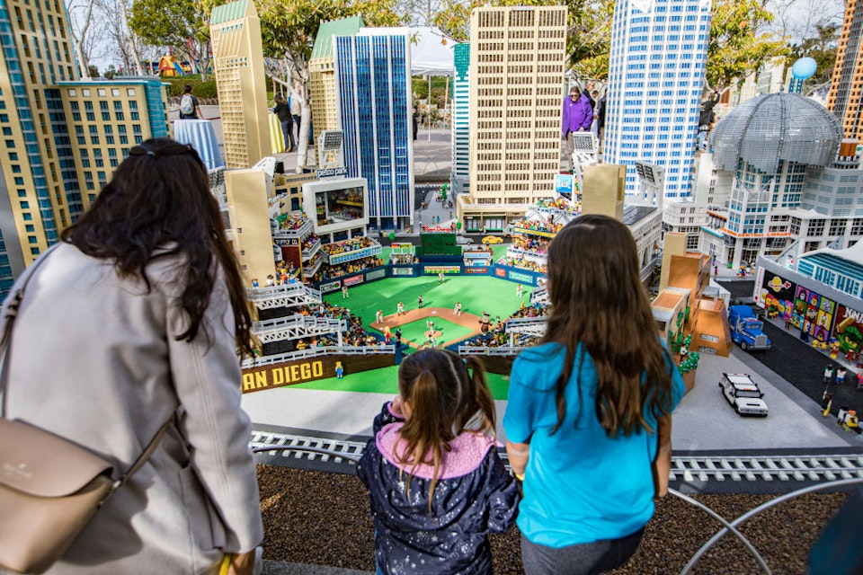 CARLSBAD, CALIFORNIA - MARCH 23: Visitors check out a miniature Petco Park made of LEGO brick at the Grand Opening of MINILAND San Diego at LEGOLAND California on March 23, 2023 in Carlsbad, California. (Photo by Daniel Knighton/Getty Images)
1475630417
theme park