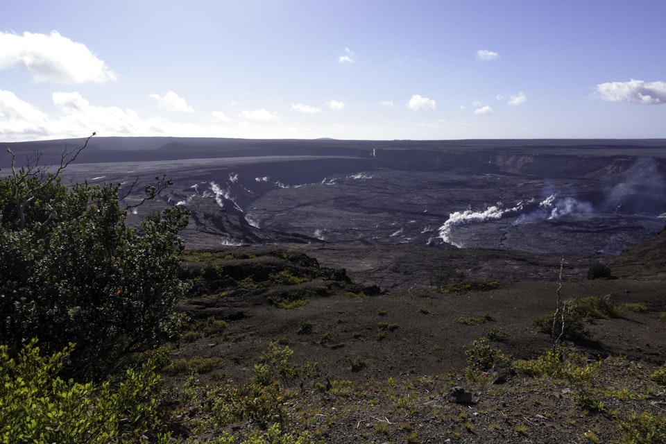 This is a shot of the Kilauea Volcano from the Kilauea Overlook in the Hawaii Volcanoes National Park, this is a panoramic shot of the caldera of the large Volcano on the south side of The Big Island of Hawaii
1488714858