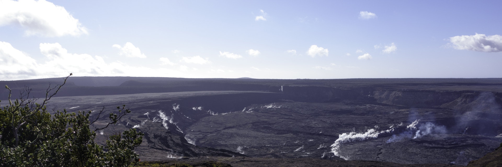 This is a shot of the Kilauea Volcano from the Kilauea Overlook in the Hawaii Volcanoes National Park, this is a panoramic shot of the caldera of the large Volcano on the south side of The Big Island of Hawaii
1488714858
