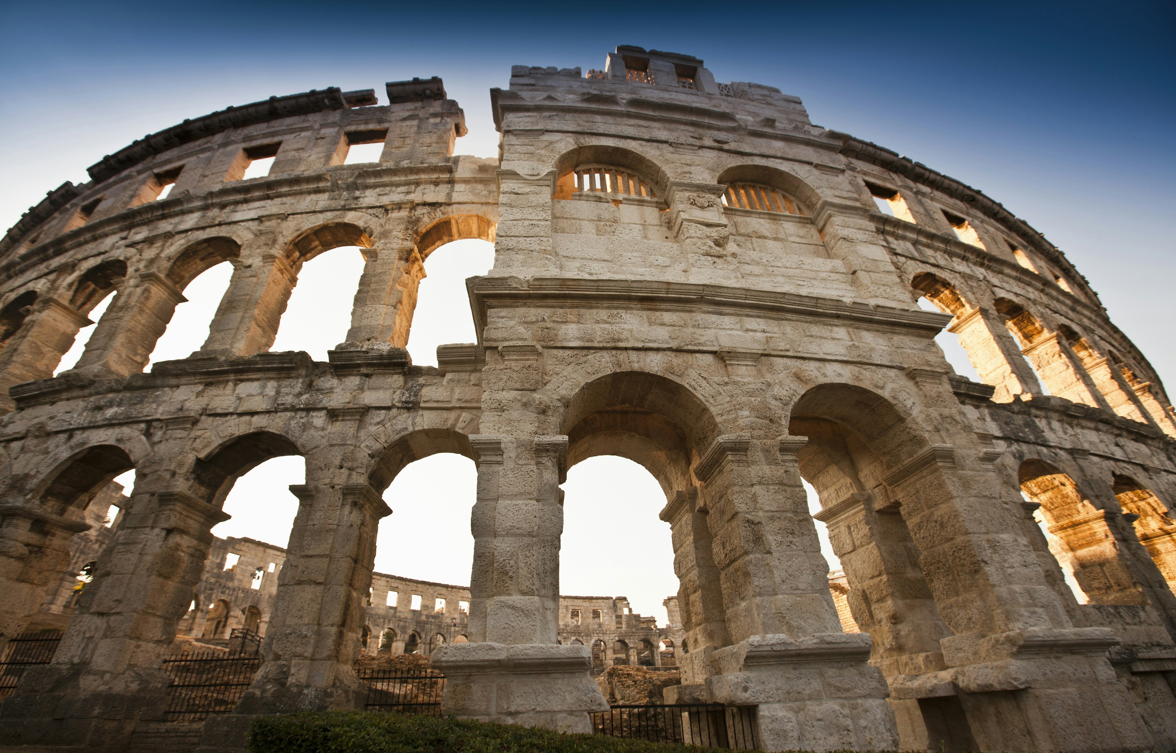 Ancient ruins of Pula arena