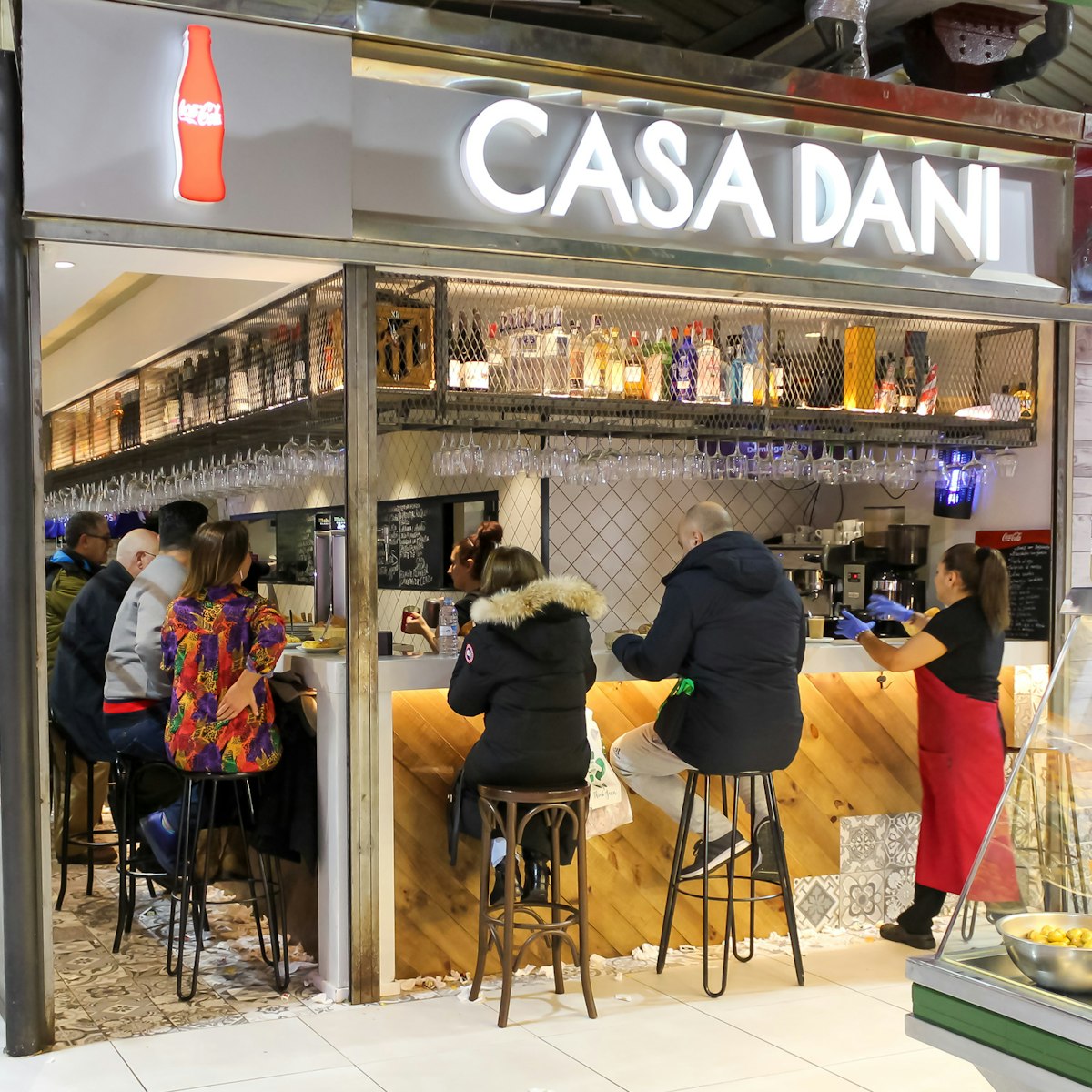 Casa Dani in Madrid is a popular, long-running counter in a covered market serving tortillas de patatas & other tapas.