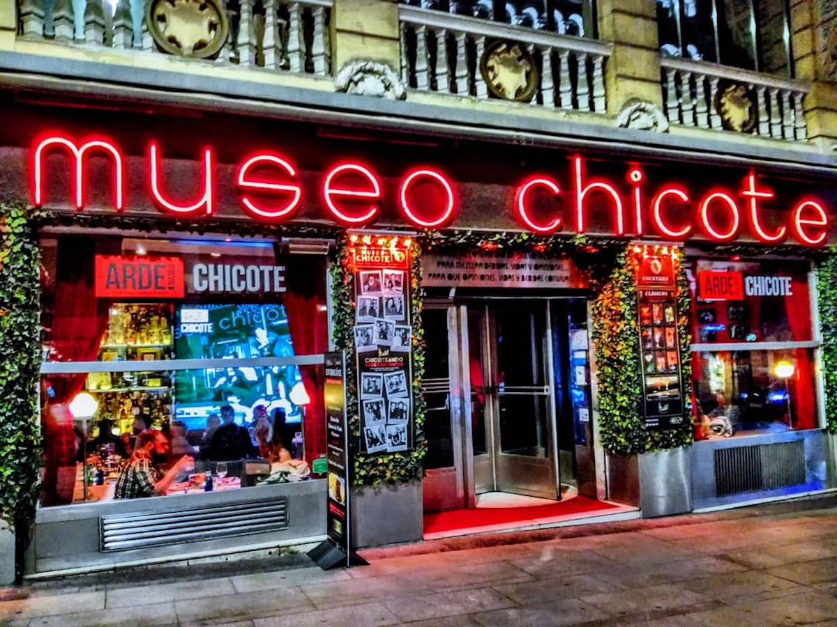 Museo Chicote: cocktails & bar snacks in an iconic 1930s locale with old photographs & live music performances.