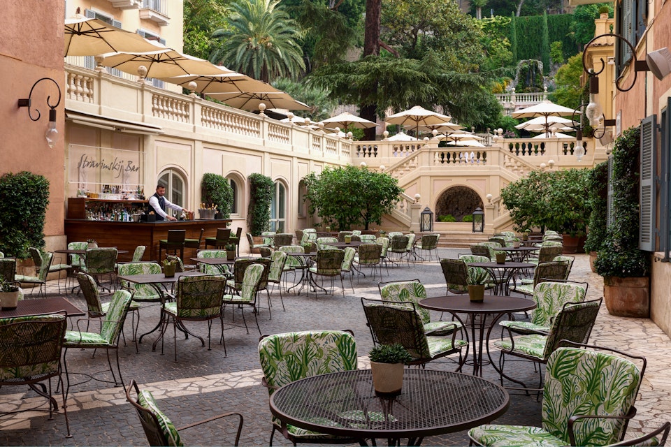 Stravinskij Bar in Hotel de Russie in Rome