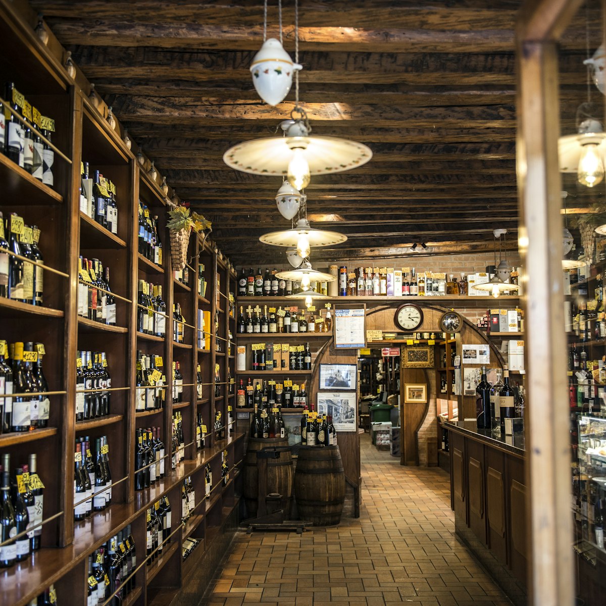 Cantine del Vino già Schiavi: Legendary tavern with floor-to-ceiling bottles lining the walls, with wines by the glass & snacks.