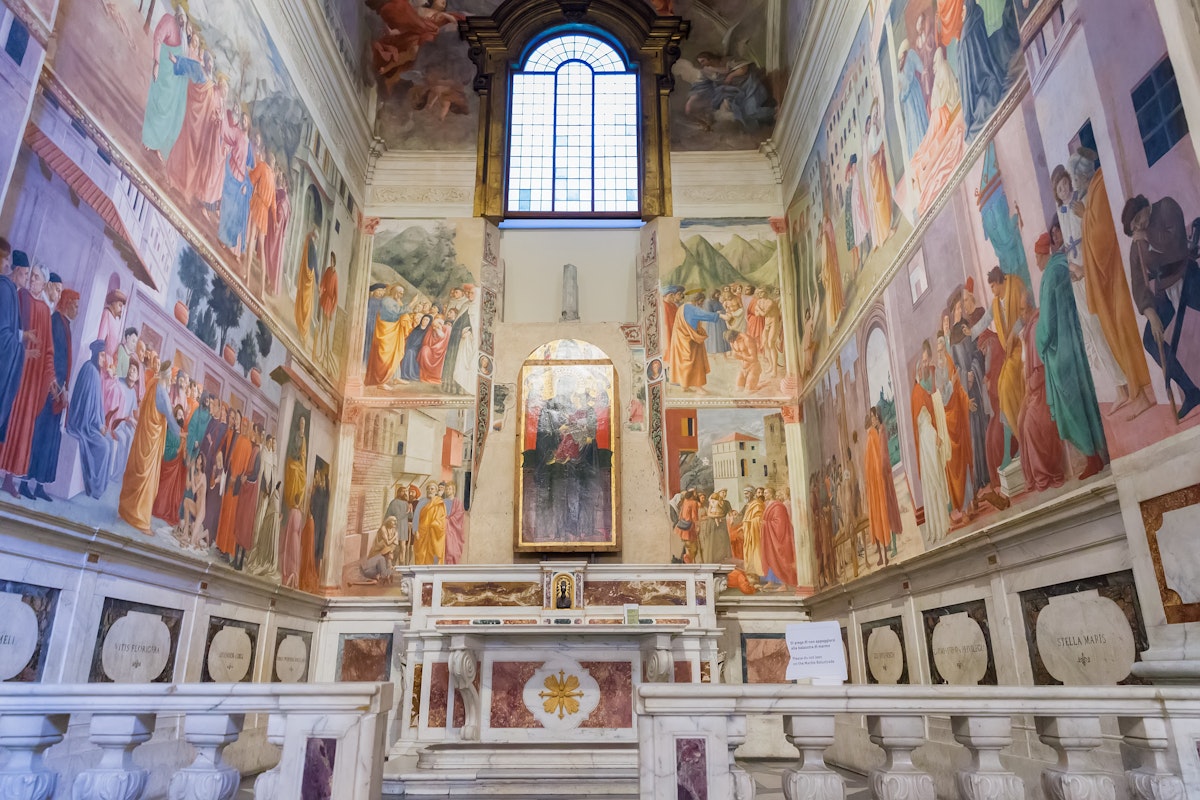 Brancacci Chapel in the Church of Santa Maria del Carmine, famous of Renaissance frescoes, Florence