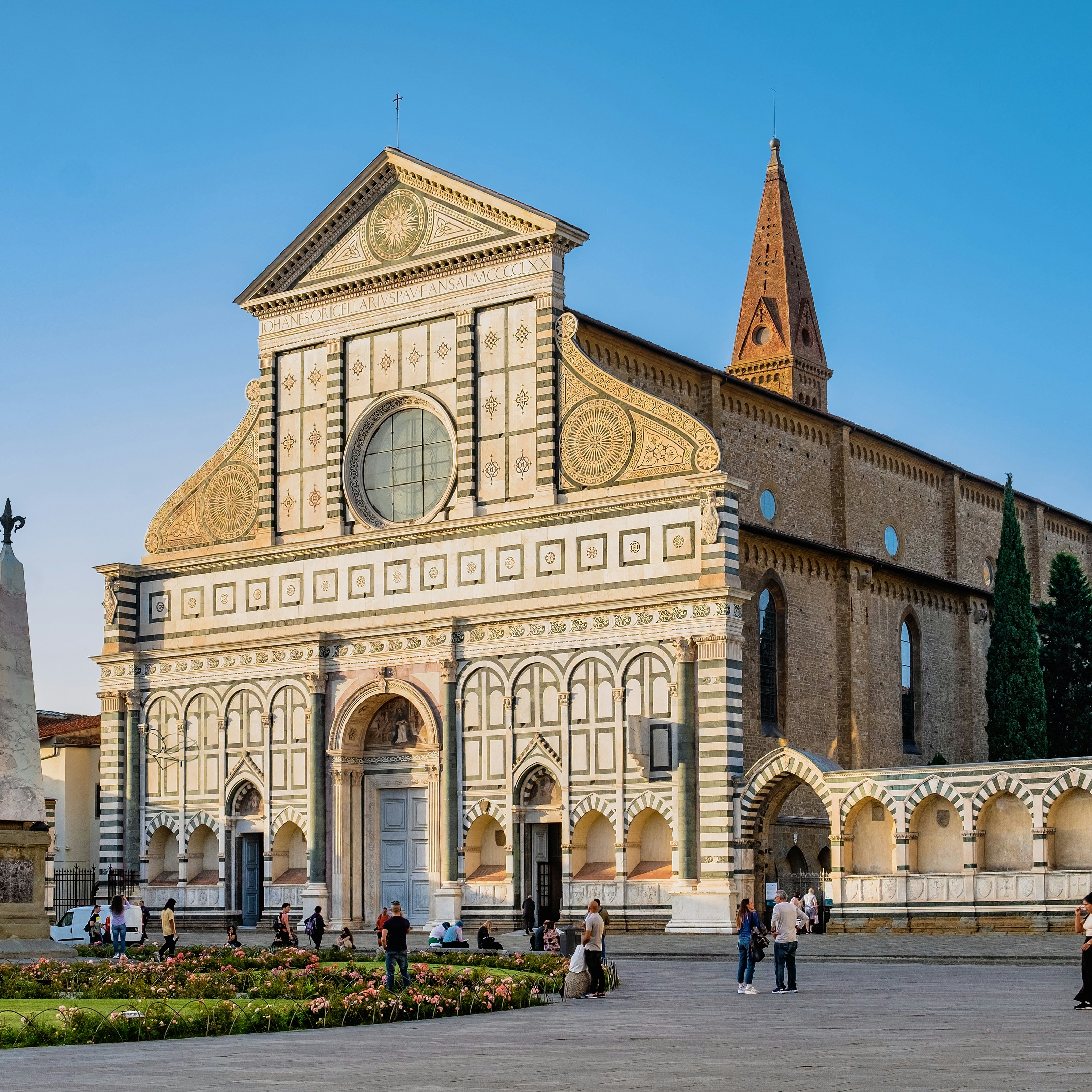 Basilica of Santa Maria Novella, one of the most important Gothic churches in Tuscany.