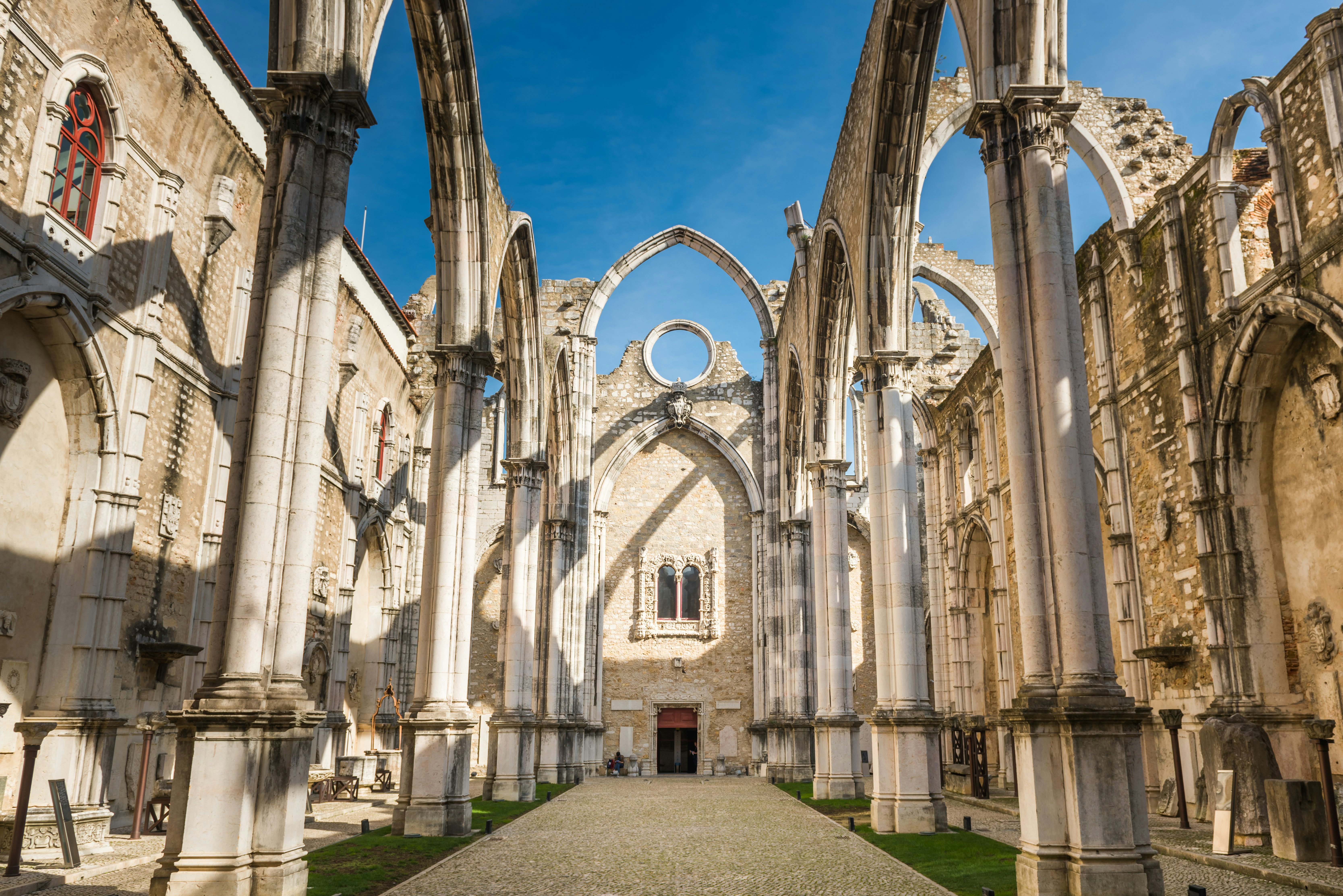 Lisbon, Portugal - 12. October 2015. Interiors of the roofless Carmo Convent in Lisbon, ruined by the earthquake
496913698
Travel, Building Exterior, Nave, Convent, Gothic Style, Blue, Damaged, Open, Construction Industry, Architecture, Outdoors, Image, Lisbon, Portugal, Europe, Earthquake, Sky, Roof, Cathedral, Church, Old Ruin, Built Structure, Carmo, roofless