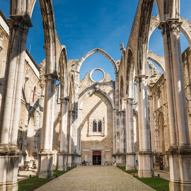 Lisbon, Portugal - 12. October 2015. Interiors of the roofless Carmo Convent in Lisbon, ruined by the earthquake
496913698
Travel, Building Exterior, Nave, Convent, Gothic Style, Blue, Damaged, Open, Construction Industry, Architecture, Outdoors, Image, Lisbon, Portugal, Europe, Earthquake, Sky, Roof, Cathedral, Church, Old Ruin, Built Structure, Carmo, roofless