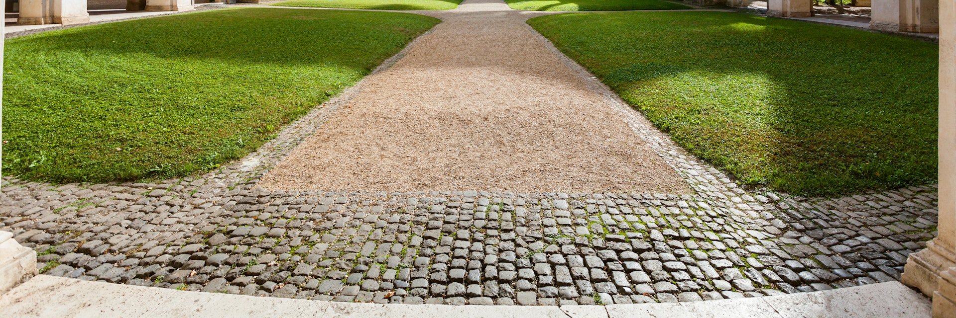 Courtyard of Villa Giulia in Rome city