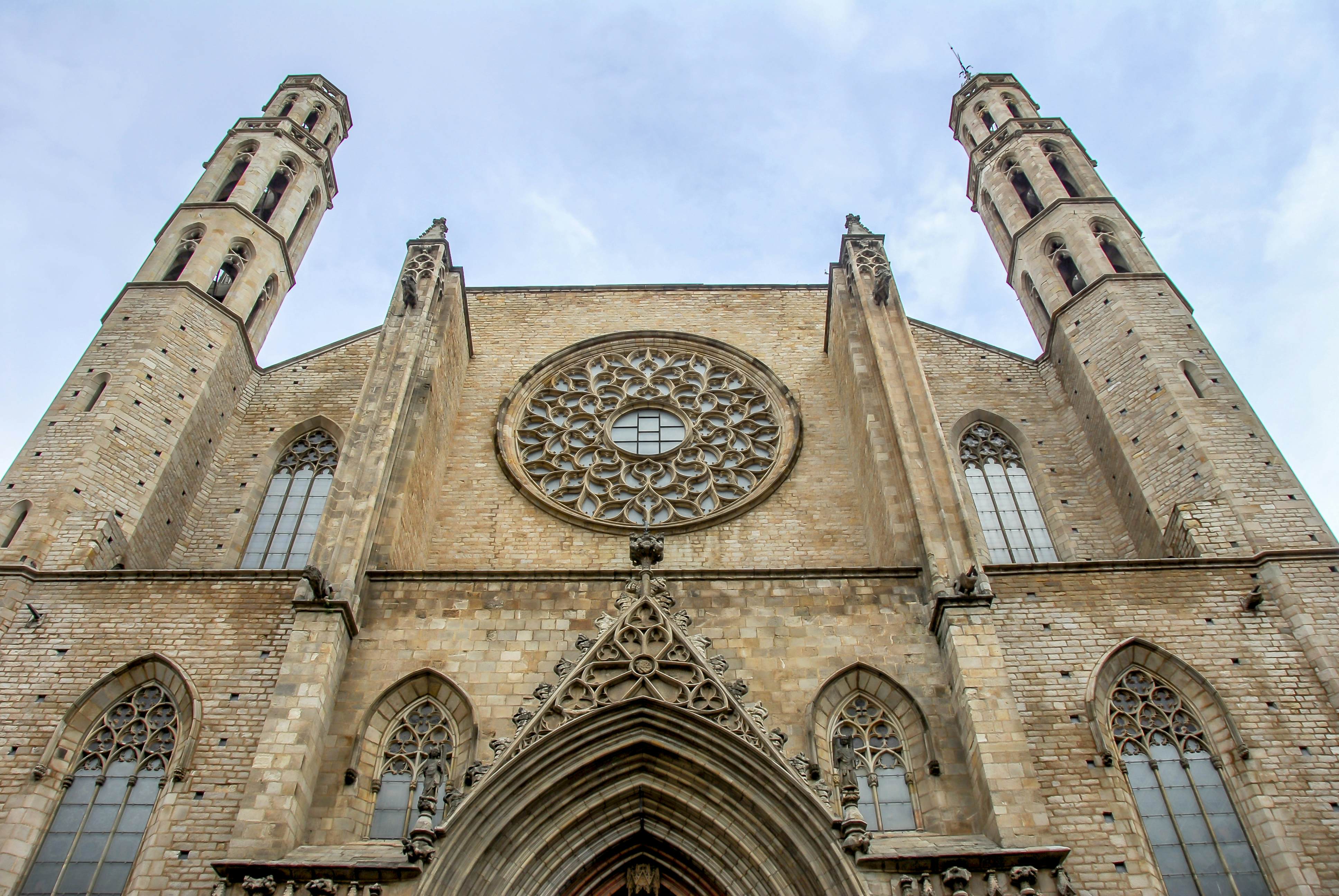 Santa Maria Del Mar Basilica in Barcelona, Spain