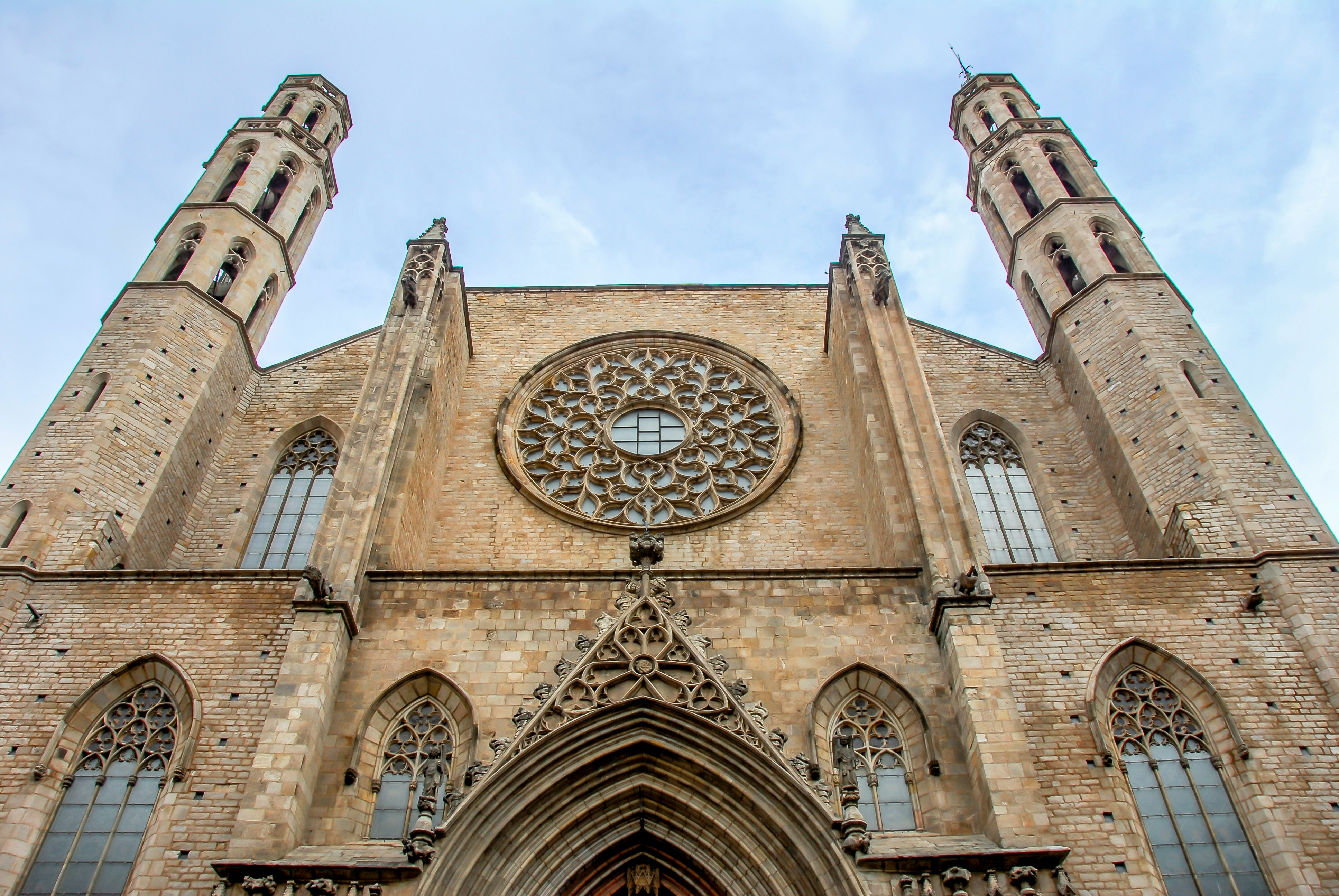 Santa Maria Del Mar Basilica in Barcelona, Spain