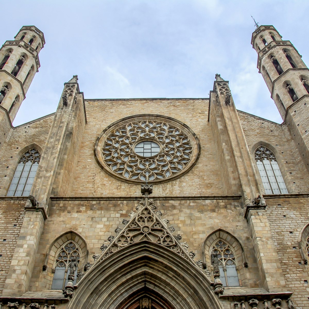 Santa Maria Del Mar Basilica in Barcelona, Spain