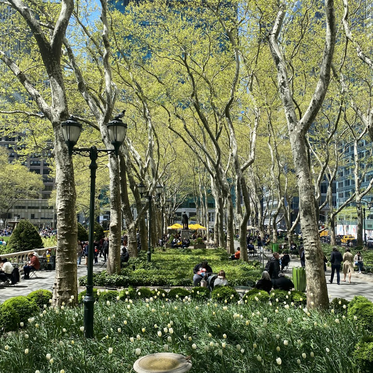 Bryant Park in April 2022, New York City