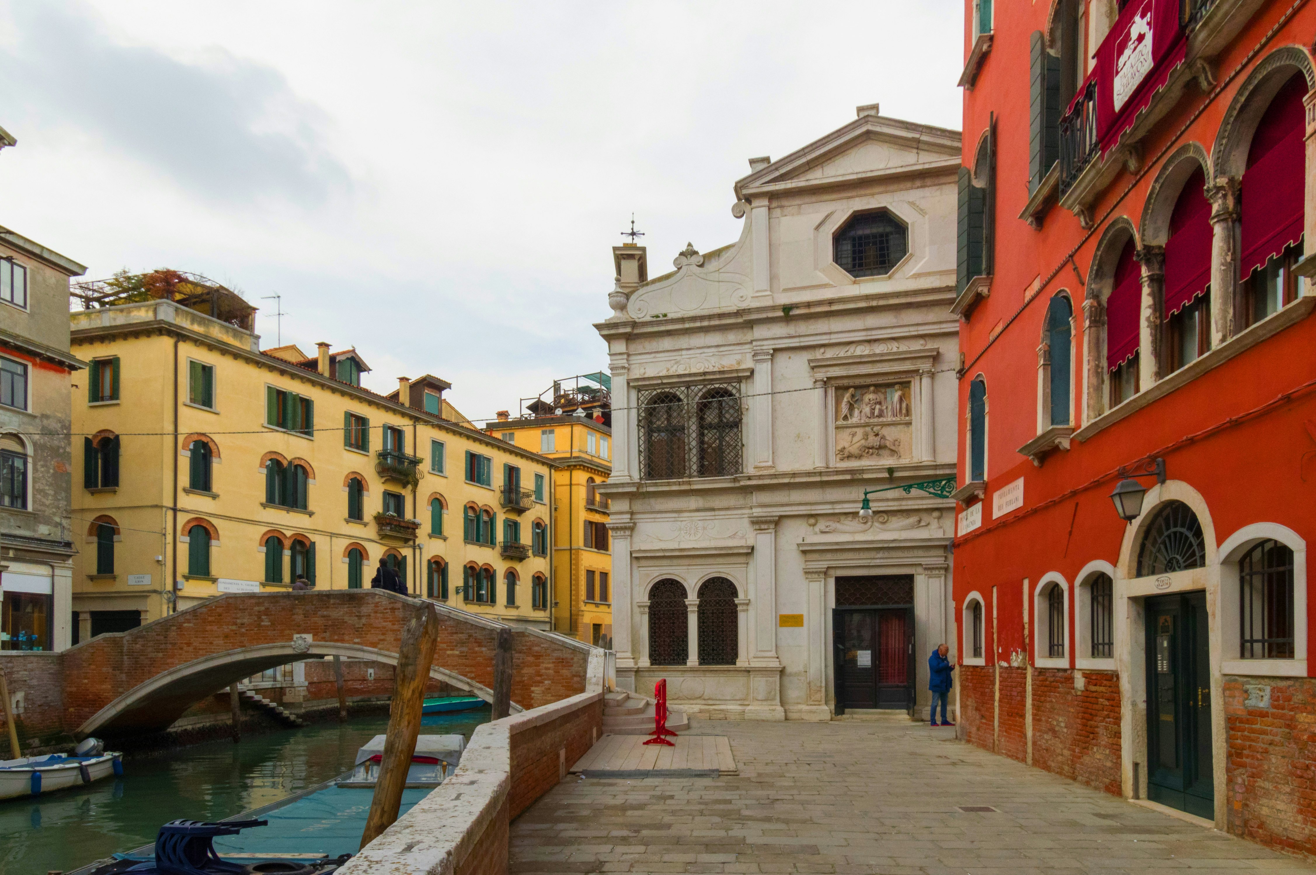 The building of the Scuola Dalmata dei Santi Giorgio e Trifone that hosts inside the paintings of Carpaccio