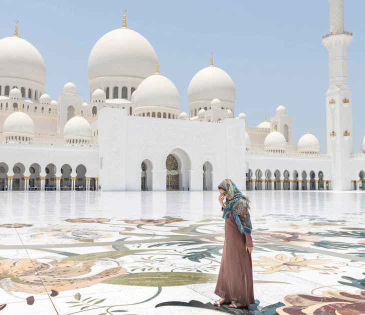 Abu Dhabi, United Arab Emirates, MAY 9, 2019: Woman in traditional abaya - dress, standing in the Sheikh Zayed Grand Mosque. Abu Dhabi, United Arab Emirates (UAE); Shutterstock ID 1436688977; GL: 65050; netsuite: Lonely Planet Online Editorial; full: best things to do in Abu Dhabi; name: Brian Healy
1436688977
abaya, abu, arab, arabian, arabic, architecture, back, beautiful, beauty, black, blue, building, clothes, culture, decor, dhabi, dress, east, emirates, famous, female, flower, girl, grand, hijab, holiday, islam, islamic, middle, mosaic, mosque, muslim, ornament, people, religion, sheikh, temple, tourism, tourist, traditional, travel, traveler, uae, united, vacation, wearing, white, woman, young, zayed