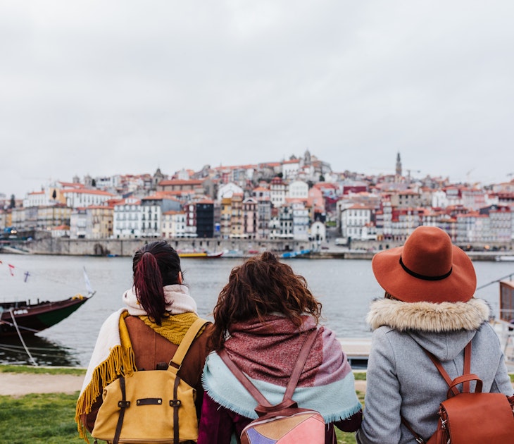 back view of three women sightseeing Porto views by the river. Travel and friendship concept; Shutterstock ID 1942684885; GL: 65050; netsuite: Online editorial; full: Porto neighborhoods; name: Claire Naylor
1942684885