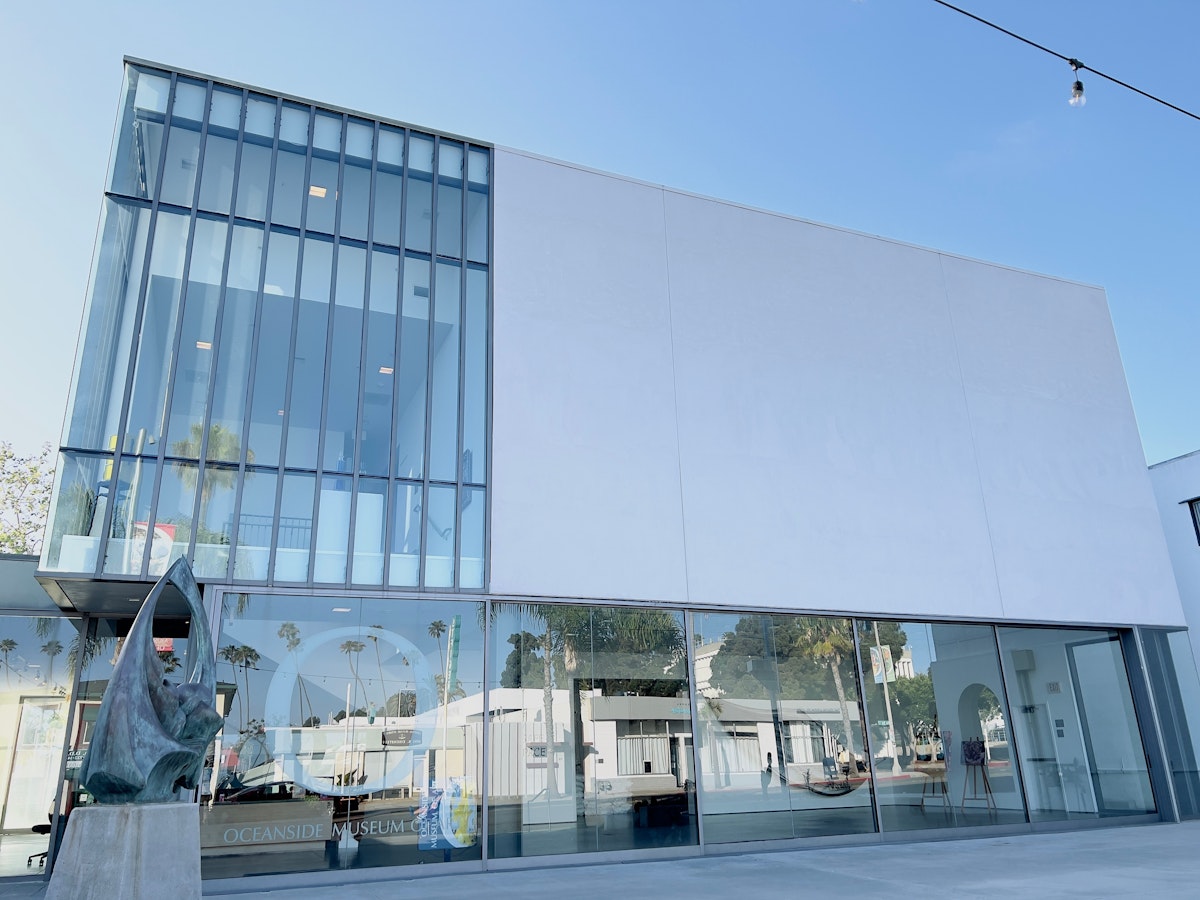 Oceanside, CA - July 2, 2022: Main building for Oceanside Museum of Art with glass windows and walls.; Shutterstock ID 2177606593; GL: 65050; netsuite: Online editorial; full: POI updates: San Diego; name: Ann Douglas Lott
2177606593