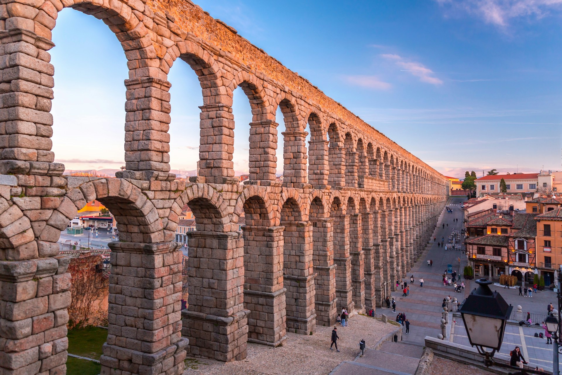 The ancient Roman aqueduct of Segovia, Castile y León, Spain