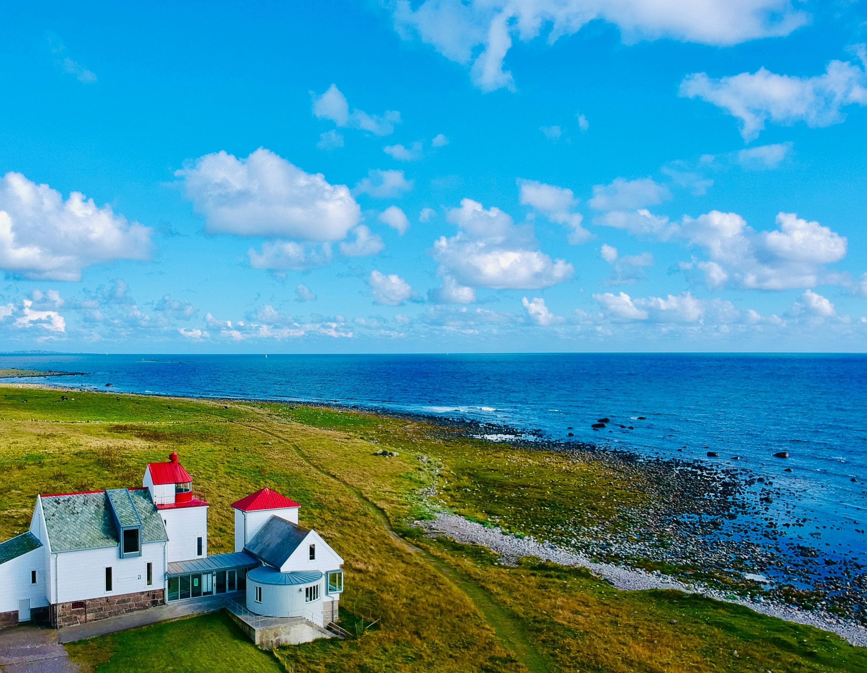 Kvassheim lighthouse, the Jæren road, Norway