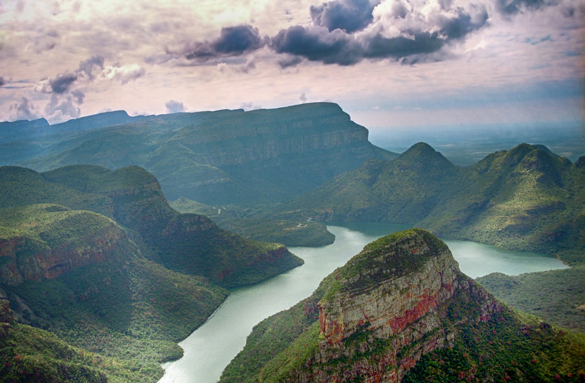 Aerial view of Blyde Canyon, Blyde River Nature Reserve, South Africa