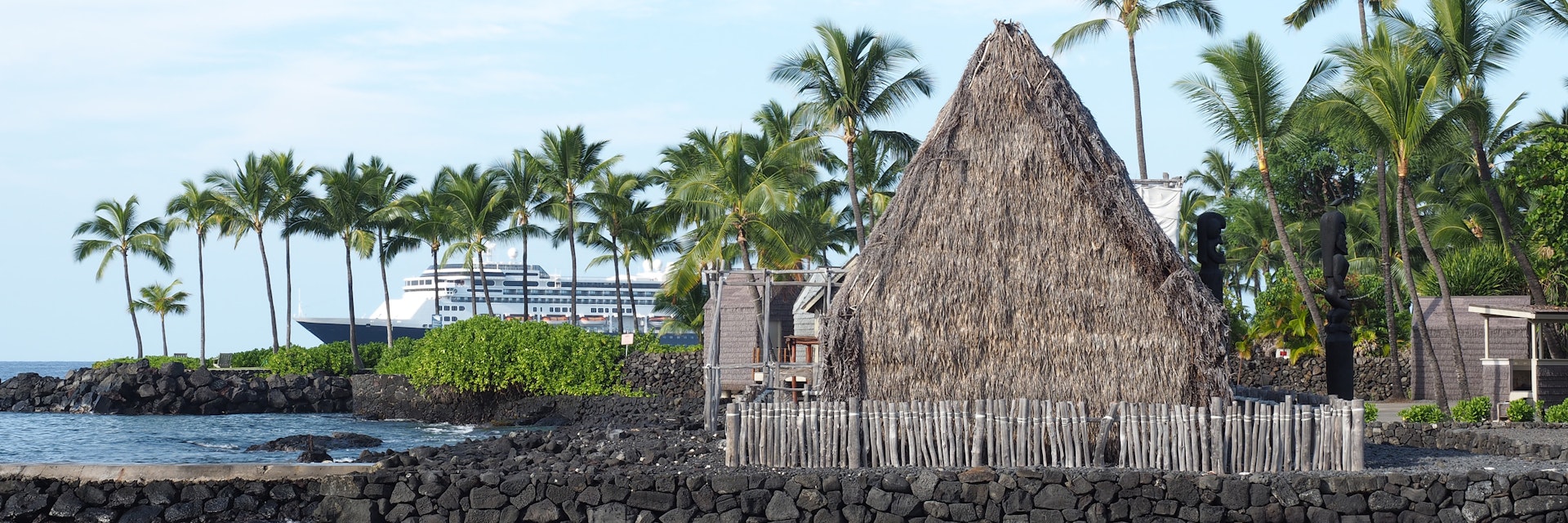 Historic Ahu' ena Heiau Temple in Kamakahou Bay Kona, Hawaii
330044978
roof, beach, tropical, architecture, sacred, temple, dwelling, polynesian, culture, landmark, bay, house, lava, thatched, port, hawaii, structure, traditional, building, hut, ocean, harbor, historic, kona, kamakahou, cruise, trees, ship, palm, ahuena, heiau