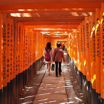 People walking under thousands of Torii at Fushimi Inari Taisha Shrine.
88375702
destination, historical, gate, cultural, oriental, approaching, red, kyoto, culture, landmark, attraction, history, thousand, walking, orange, corridor, shintoism, pathway, people, traditional, asia, tour, building, religious, tourist, historic, heritage, tradition, architecture, tourism, religion, shintoist, shinto, spot, tunnel, japanese, japan, fox, shrine, road, senbon dorii, senbon torii, fushimi, kansai, taisha, torii, senbon, inari, kinki, 1000