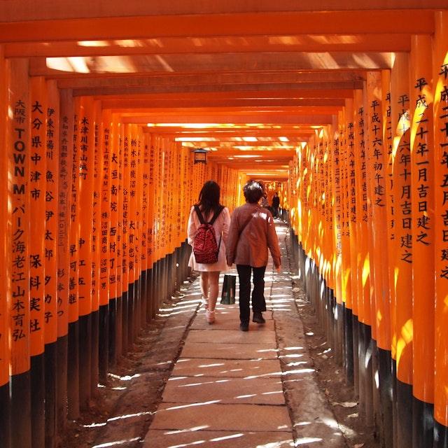 People walking under thousands of Torii at Fushimi Inari Taisha Shrine.
88375702
destination, historical, gate, cultural, oriental, approaching, red, kyoto, culture, landmark, attraction, history, thousand, walking, orange, corridor, shintoism, pathway, people, traditional, asia, tour, building, religious, tourist, historic, heritage, tradition, architecture, tourism, religion, shintoist, shinto, spot, tunnel, japanese, japan, fox, shrine, road, senbon dorii, senbon torii, fushimi, kansai, taisha, torii, senbon, inari, kinki, 1000