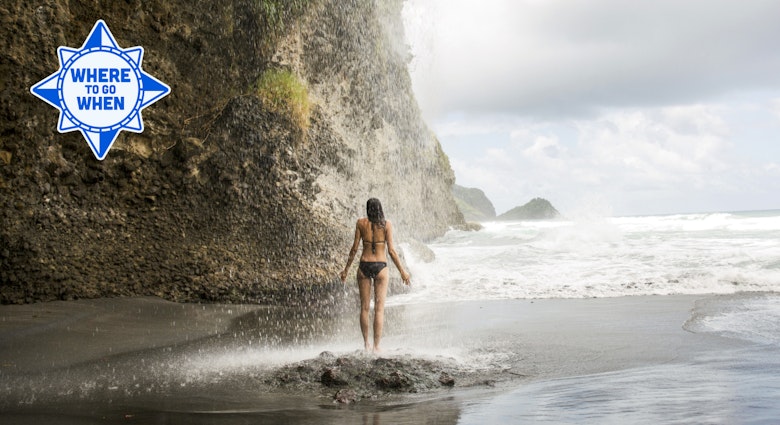 Where to go when - April 2024 hero image, Dominica: Wavine Cyrique (Secret Beach)
Rosalie, Dominica